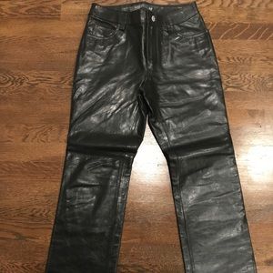 GAP boot cut size 4 leather pants